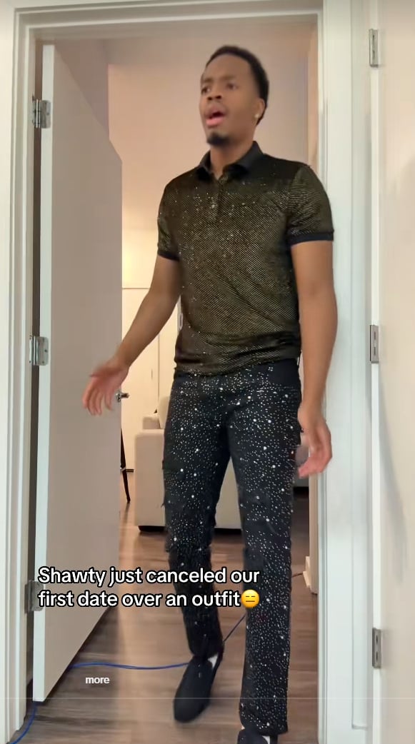 TikTok 網紅約會前 15 分鐘被放鳥!亮片穿搭曝光,網吐槽:「像迪斯可球!」