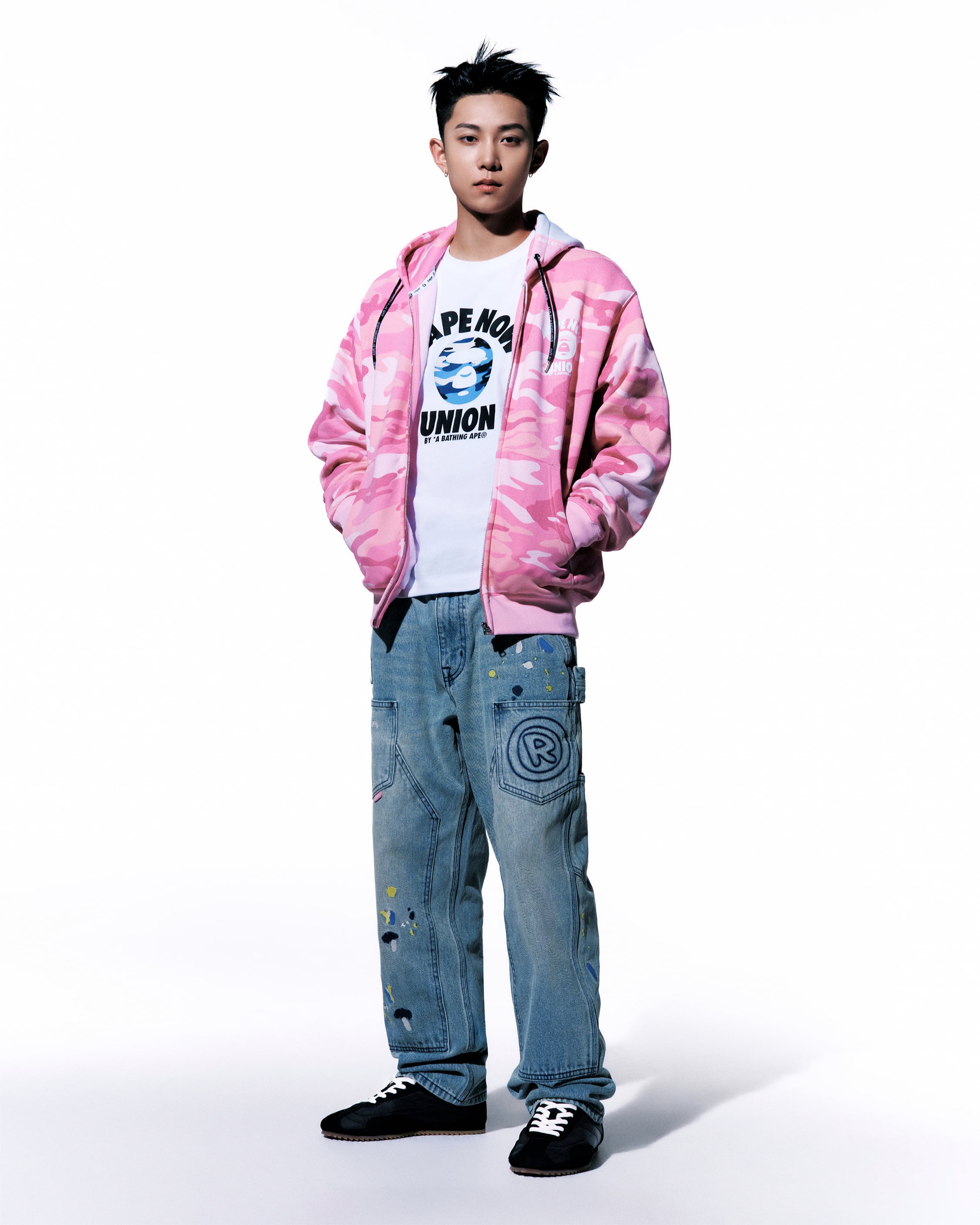 AAPE 聯手男團 LNGSHOT 推秋冬系列!粉藍、霧紫、迷彩 3 大配色,台灣販售據點同步公開!