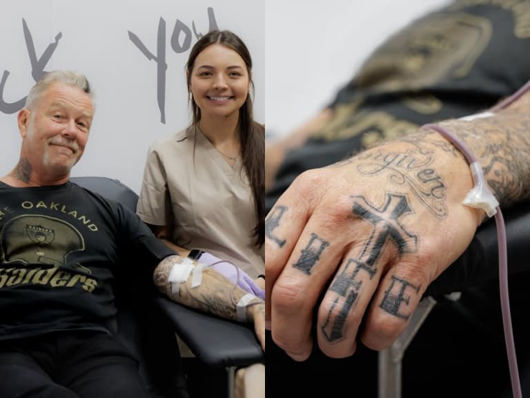金屬製品 Metallica 詹姆斯·海特菲爾德 James Hetfield 新髮型曝光！拉斯維加斯駐場前逛龐克博物館還捐血