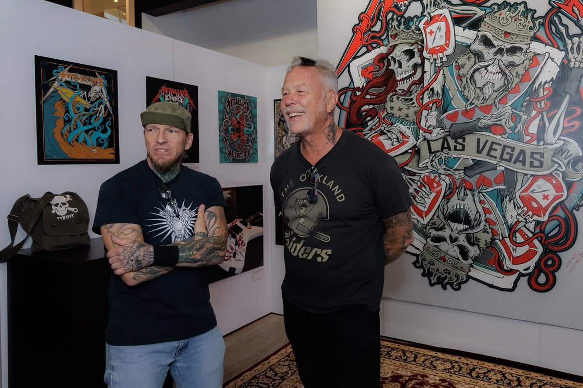 金屬製品 Metallica 詹姆斯·海特菲爾德 James Hetfield 新髮型曝光!拉斯維加斯駐場前逛龐克博物館還捐血