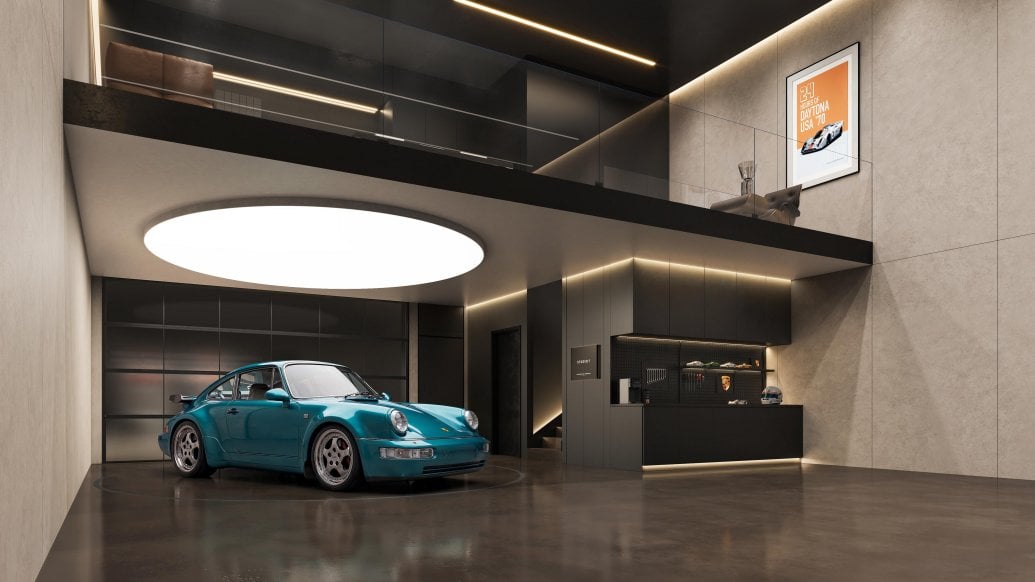 美國保時捷 Porsche Design Concours 汽車公寓曝光!22間車庫工作室、水療會所與24小時保全一次看