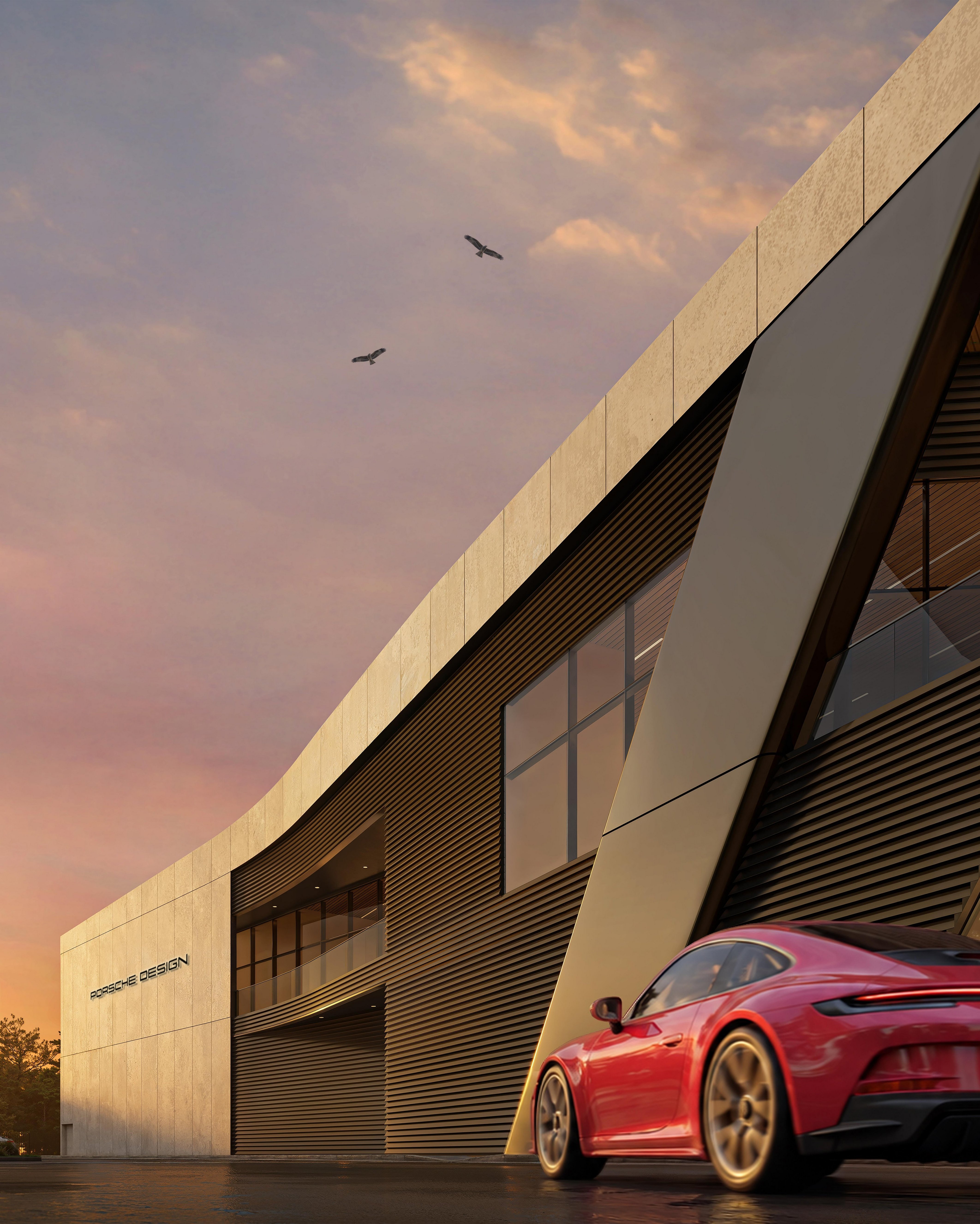 美國保時捷 Porsche Design Concours 汽車公寓曝光!22間車庫工作室、水療會所與24小時保全一次看