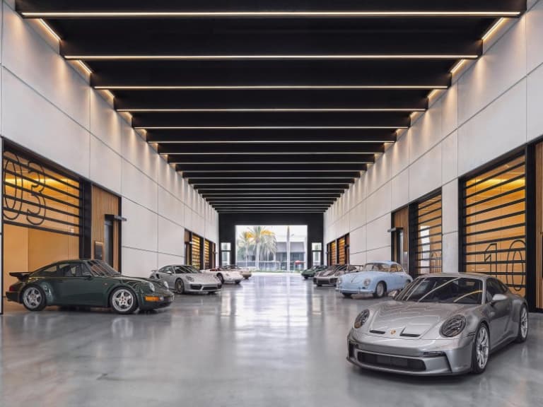 美國保時捷 Porsche Design Concours 汽車公寓曝光！22間車庫工作室、水療會所與24小時保全一次看