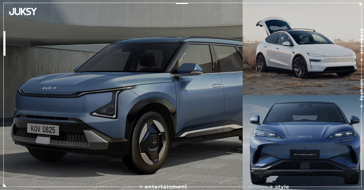 Tesla Model Y、BYD 海獅 7、Kia EV5 韓媒實測對決!加速、煞車、過彎成績一次看!