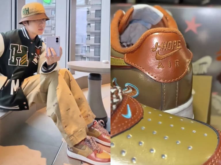 BTS J-Hope × NIGO × Nike 聯名 AF1 終於現身！J-Hope 本人親自東京上腳曝光