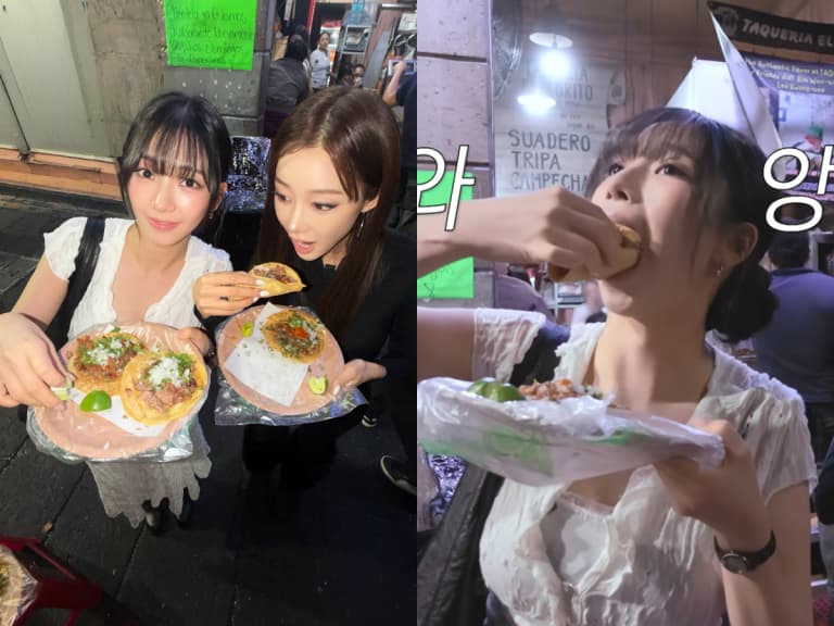 aespa Karina 演唱會後狂嗑墨西哥 taco！無包袱吃相引網讚：「偶像就該這樣！」