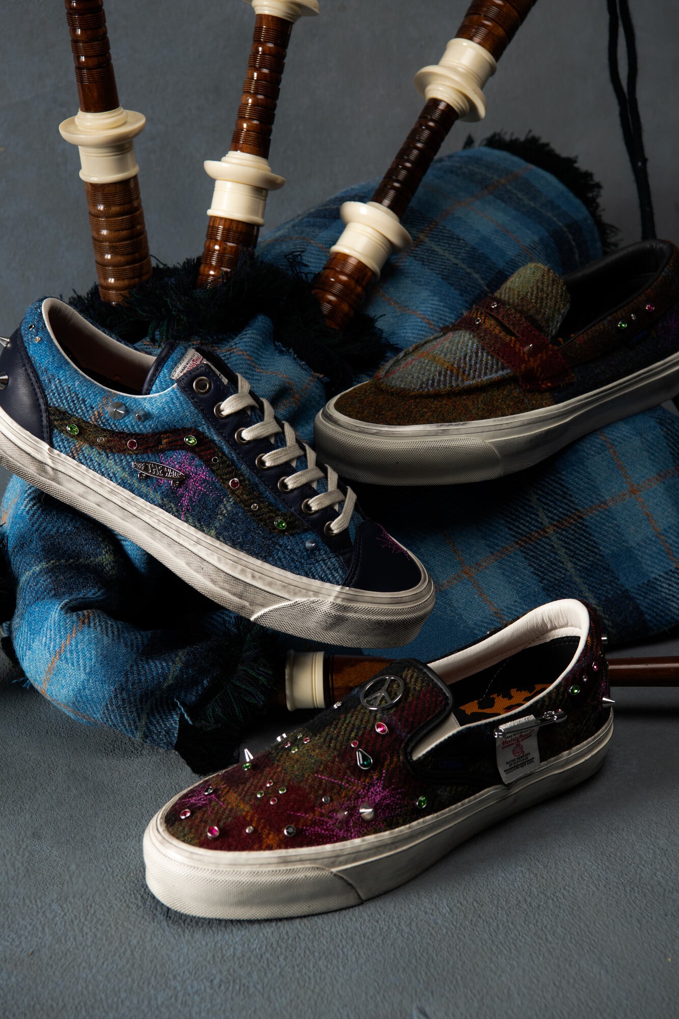 Vans × Harris Tweed® 聯名鞋狂了!蘇格蘭傳統工藝遇上龐克精神,3 款鞋型、豹紋鞋墊超叛逆!