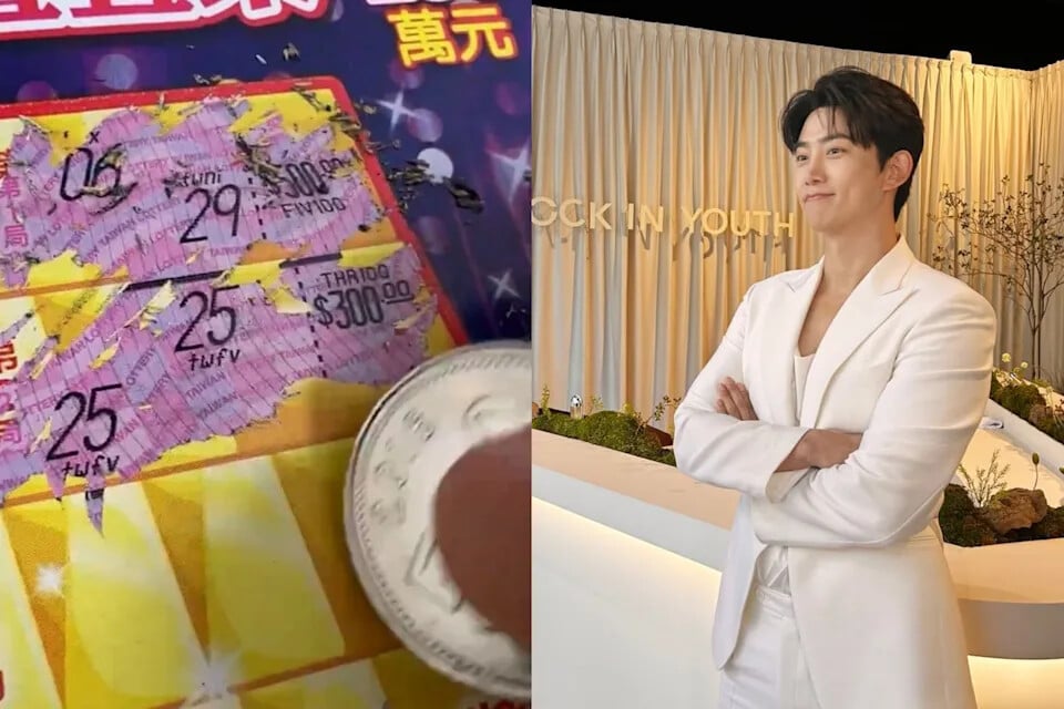 玉澤演來台直播玩刮刮樂中 300 元!笑出豬叫聲,狂問:「可以做什麼?」