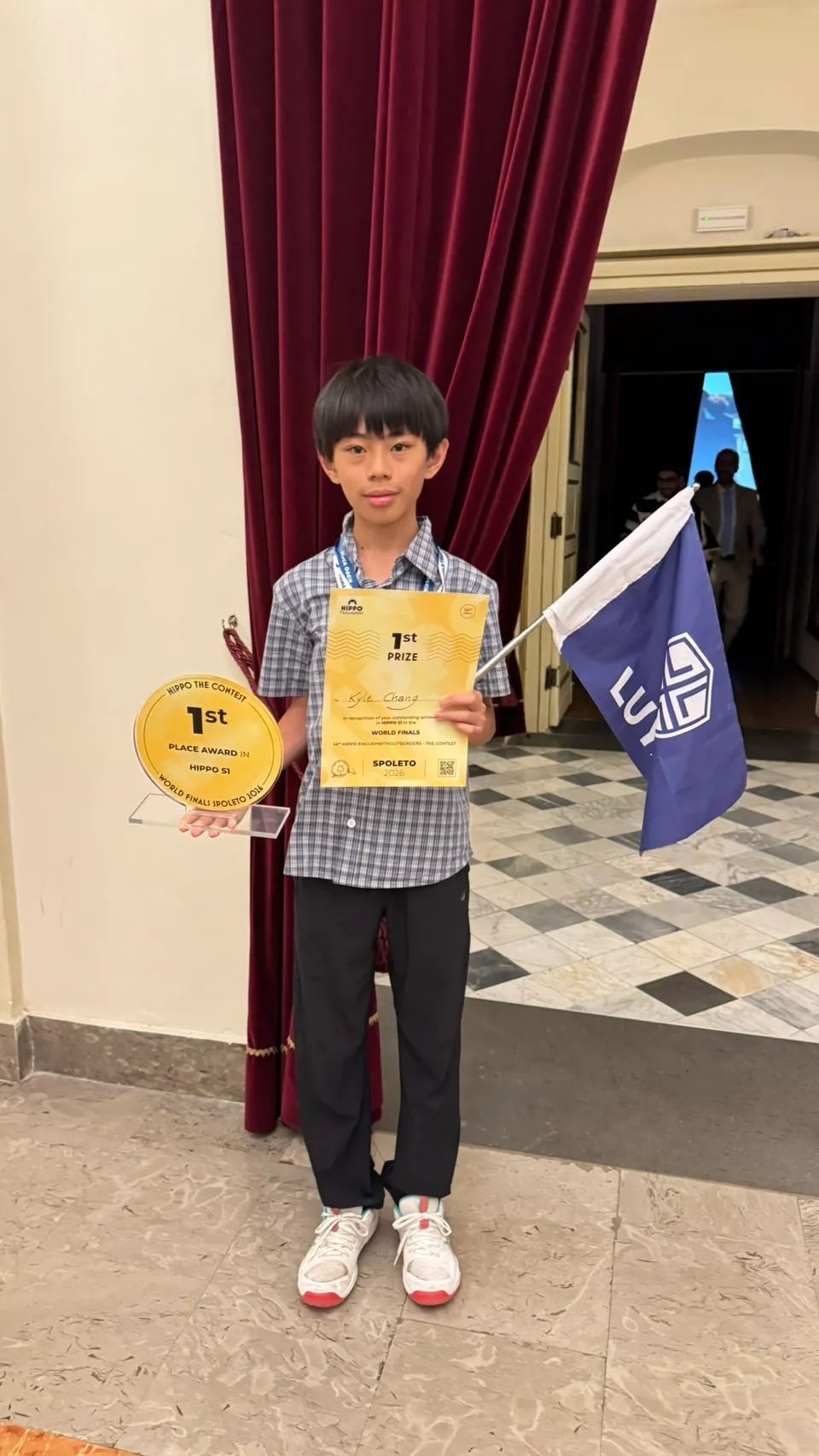 新北學生張楷逸奪 HIPPO 國際英語奧林匹克世界冠軍!8 萬名選手中登頂全球第一!