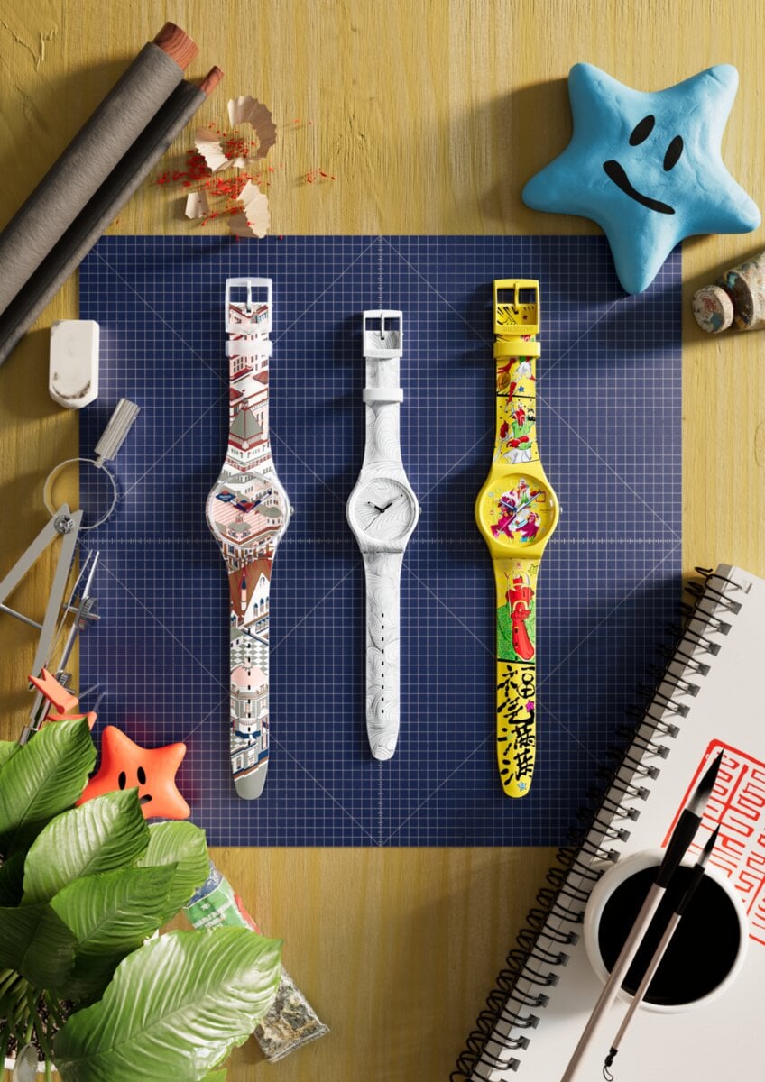 Swatch Art Peace Hotel 成立 15 週年慶祝!6 款限定腕錶 9 月開賣,網友驚呼:根本藝術品戴手上!