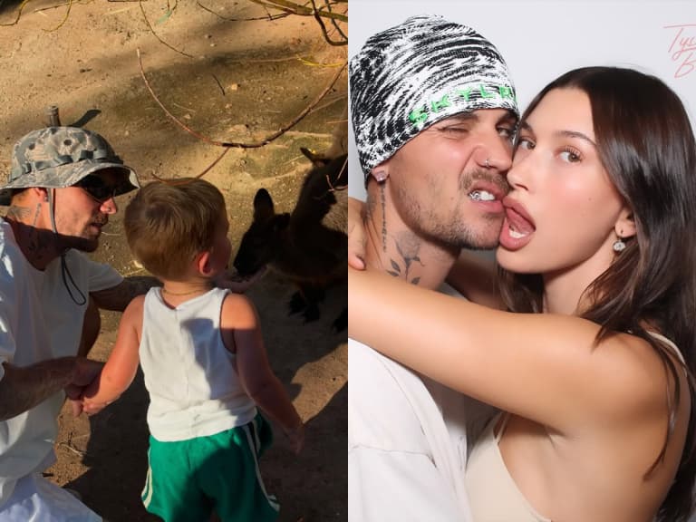 小賈斯汀 Justin Bieber 曬2歲兒子 Jack !袋鼠長頸鹿同框全程不露臉！