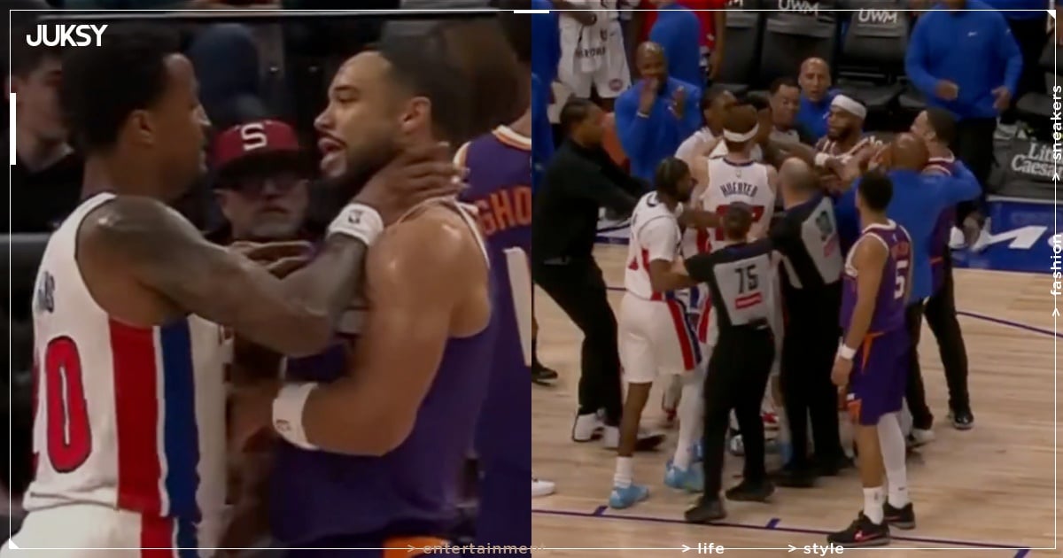 NBA/太陽、活塞熱身賽就有大場面!Brooks 與 Collins 爆發衝突「掐脖」都出來了!