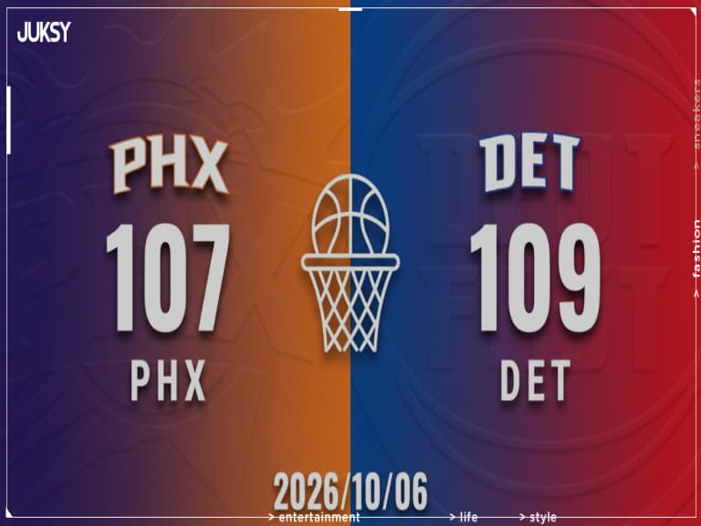 [2026/10/06 太陽 @ 活塞 熱身賽] 霍蘭德繳出14分 活塞逆轉19分險勝太陽
