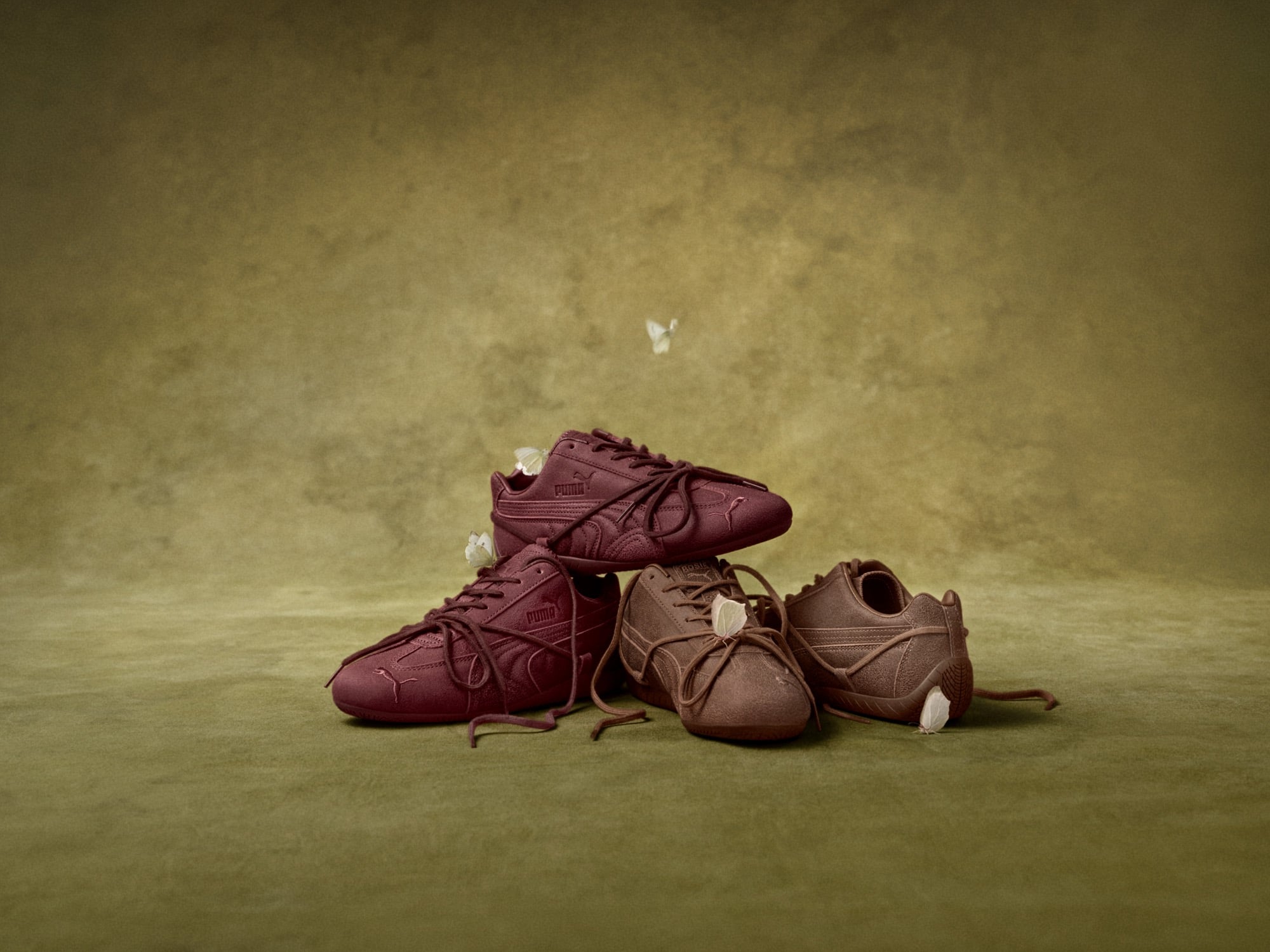 ROSÉ 掀起「勃根地紅」風潮!PUMA x ROSÉ 聯名 Speedcat 2 款新色上市,細節設計超講究!
