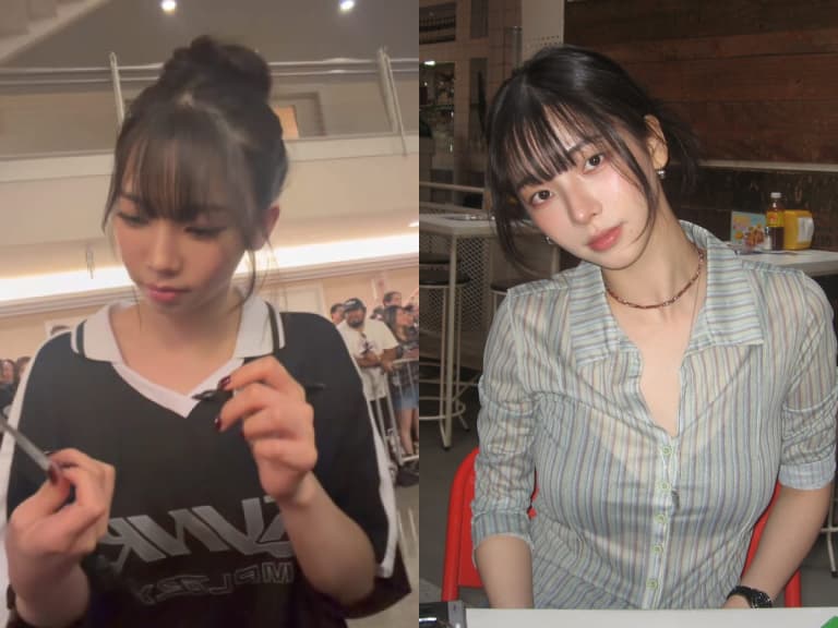aespa Karina 被粉絲遞 NewJeans 小卡求簽名！真實反應引網讚：「EQ 超高！」