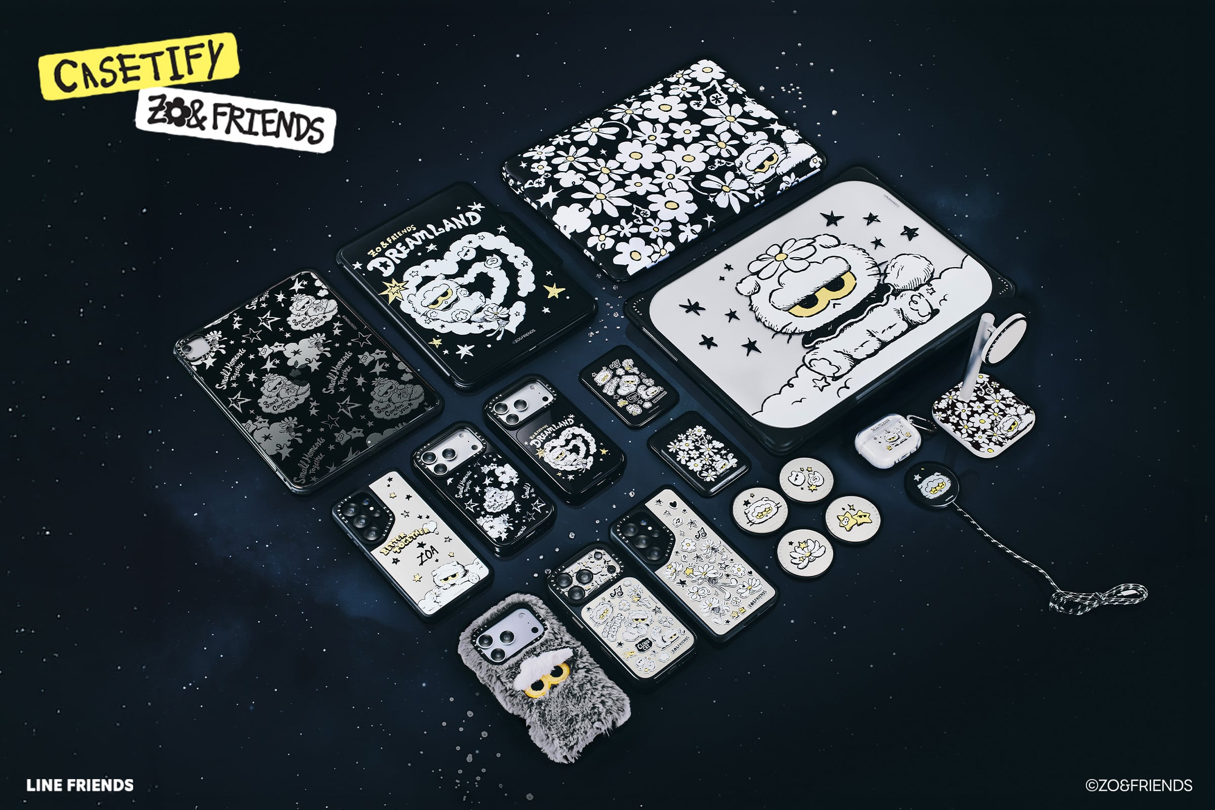 G-DRAGON「ZO&FRIENDS」再度聯手 CASETiFY!ZOA 化身超萌絨毛手機殼,DREAMLAND 系列正式登場!