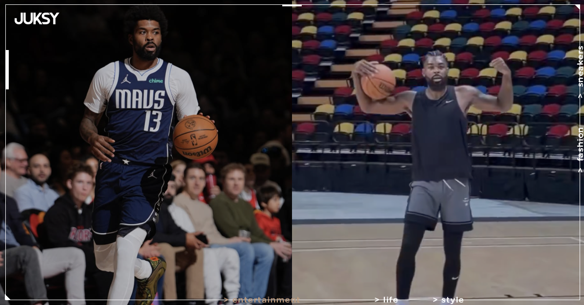 NBA/獨行俠 Naji Marshall 澳門熱身賽前先「拆家」!灌壞籃框又坐壞椅子笑喊:「我太壯了!」