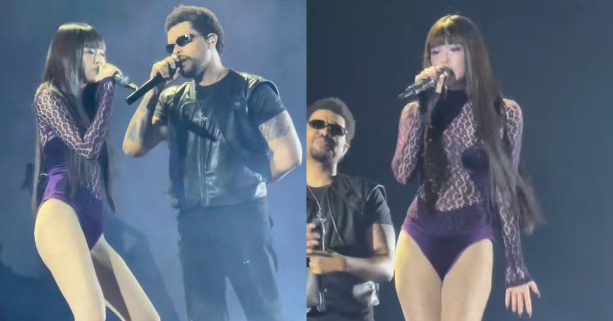 BLACKPINK Jennie 驚喜登台 The Weeknd 韓國演唱會!紫色性感造型合唱,下台喊「週末哥哥」超可愛!