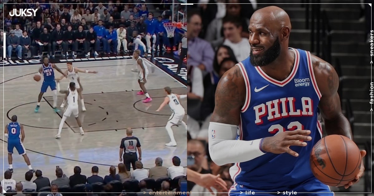 NBA/詹姆斯正式迎來 76人隊首秀!上演高難度「不看人傳球」驚艷全場!