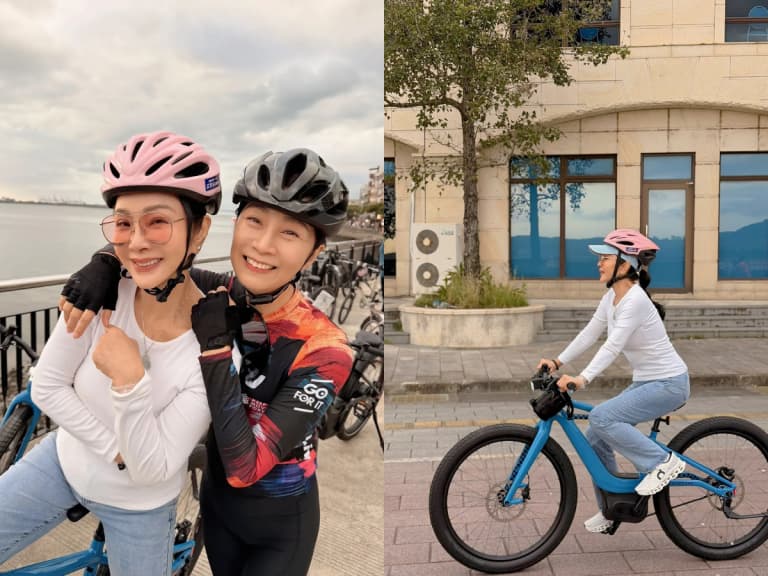 陳美鳳70歲首騎電輔車！解鎖淡江大橋23公里，方文琳驚呼：「她太厲害了！」