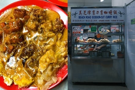 新加坡 Ugly Food Tour 在地美食導覽：品嘗新加坡老字號「美芝律剪刀剪咖喱飯」