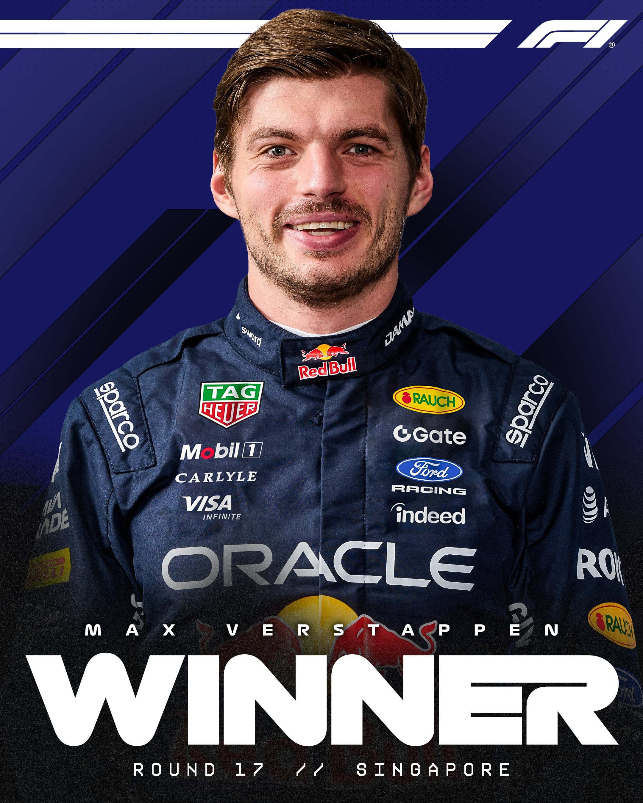 F1／維斯塔潘 Max Verstappen 終於贏新加坡站！正式寫下「全賽道制霸」偉大成就！