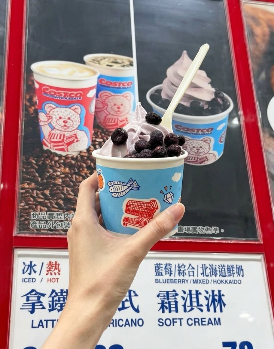 Costco 好市多藍莓霜淇淋好吃嗎？價格、口味一次看！