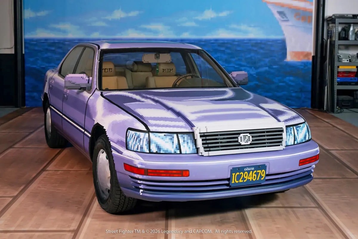 《快打旋風2》像素 Lexus LS400 真車誕生!卡普空聯手打造,幸運粉絲可贏回家!