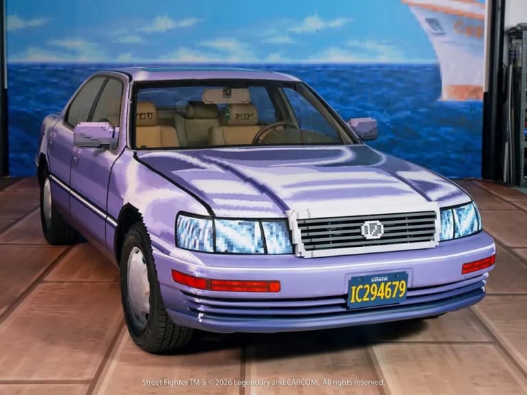 《快打旋風2》像素 Lexus LS400 真車誕生！卡普空聯手打造，幸運粉絲可贏回家！