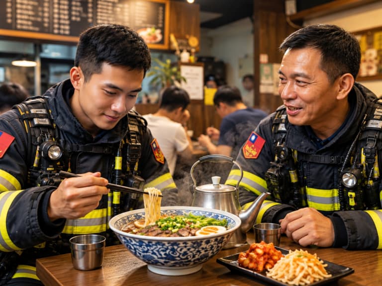 上泓園川燙牛肉麵請消防員免費吃11年挨負評！老闆揭2015年新屋大火6人殉職初衷