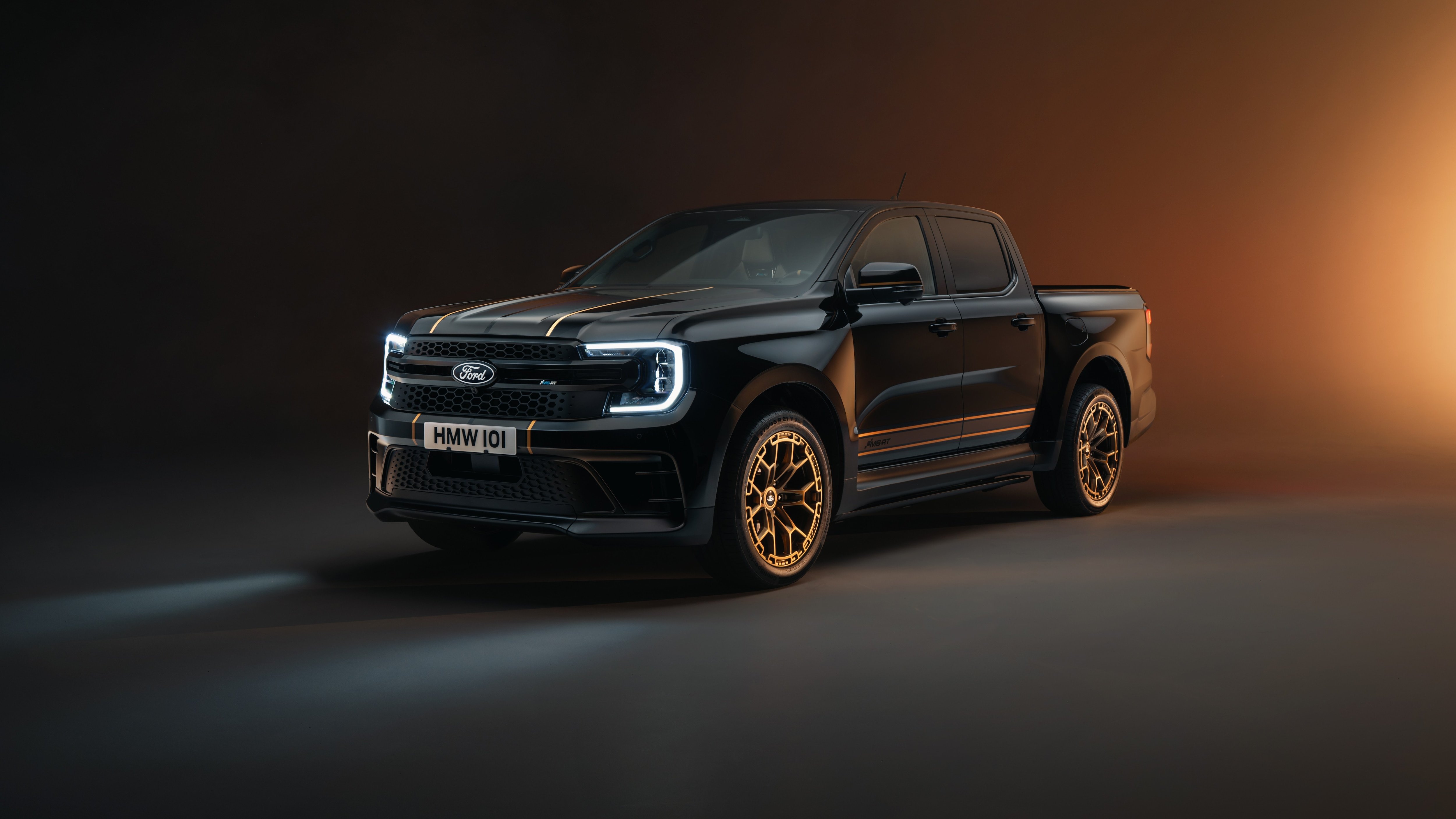 福特 Ford Ranger MS-RT 黑金特仕亮相!21 吋鋁圈、瑪瑙黑車漆,規格一次看!