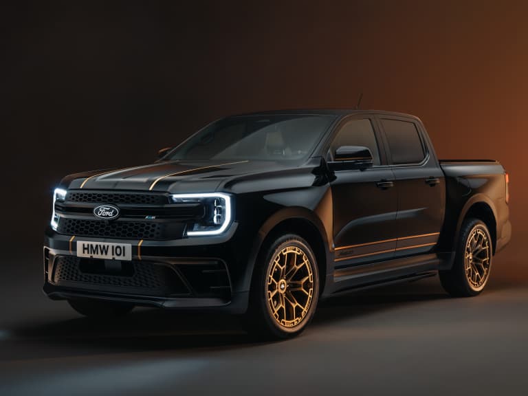 福特 Ford Ranger MS-RT 黑金特仕亮相！21 吋鋁圈、瑪瑙黑車漆，規格一次看！