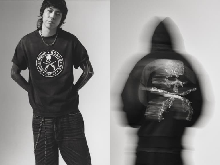 EVISU × MASTERMIND JAPAN × ROARGUNS 三方聯名正式登場！暗黑丹寧、骷髏與雙槍元素一次集結