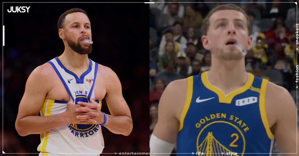 NBA/Brandin Podziemski 模仿 Stephen Curry咬牙套?勇士「接班人」動作爆紅網友笑:球技也學一下!