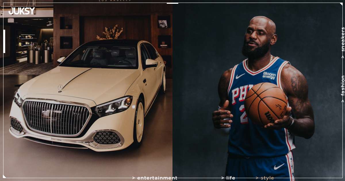 詹皇 LeBron James 聯名設計邁巴赫 S 680 拍賣!象牙白車身配亮藍內裝,款項全數捐出