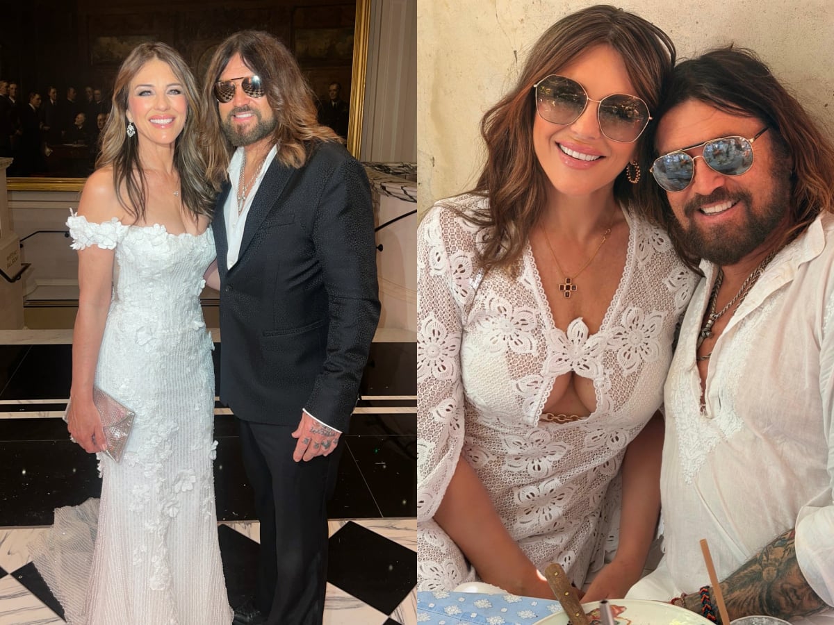 比利雷賽勒斯 Billy Ray Cyrus 傳向伊莉莎白赫莉 Elizabeth Hurley 求婚！交往逾1年、大鑽戒曝光！