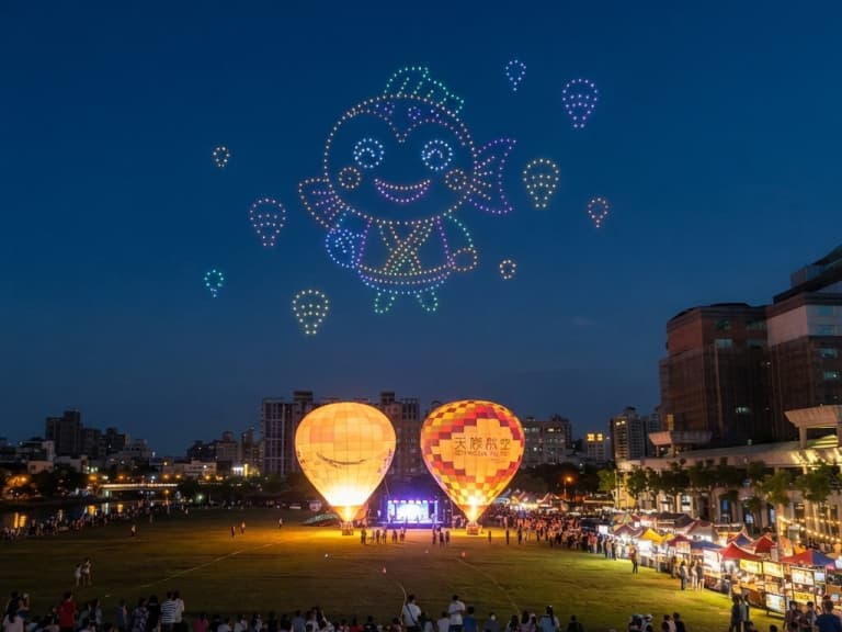 台南熱氣球派對10/17登場！480個名額搶搭，光雕無人機秀加40攤市集一次玩！