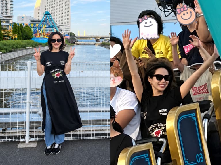 孫藝真日本橫濱旅行照曝光！遊樂園雙手高舉、摩天輪前比YA！