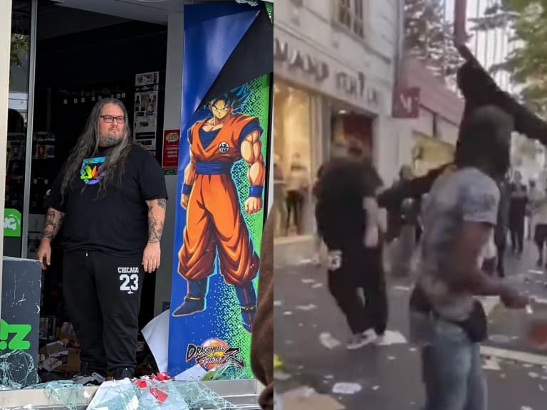 法國暴動原因曝光！漫畫店老闆遭毆打搶劫，站在《七龍珠》海報旁畫面惹鼻酸！