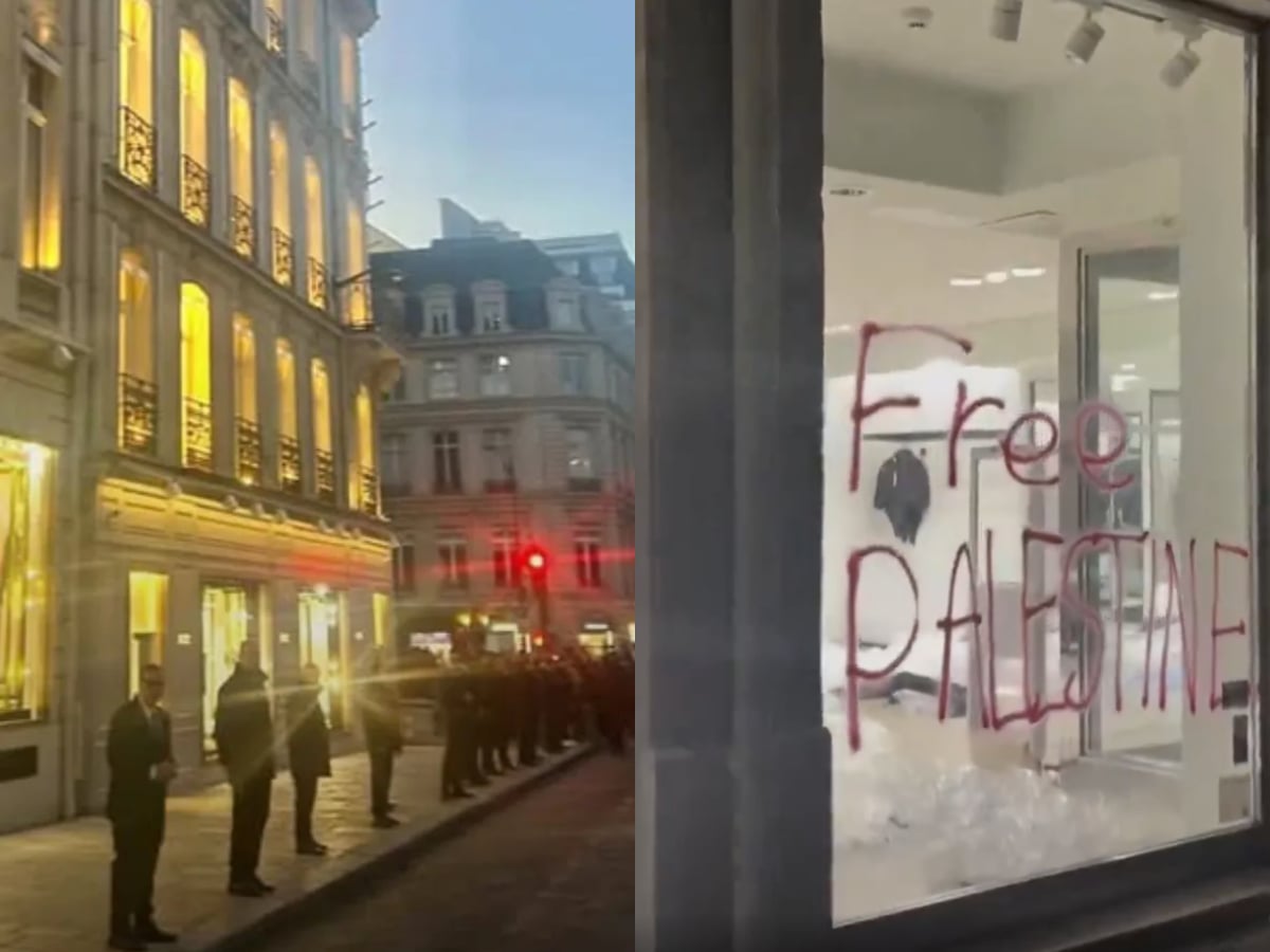 法國暴動 Dior 派黑衣保全站崗！巴黎旗艦店「祖厝」級地位引網喊：「敢拆就是世仇！」