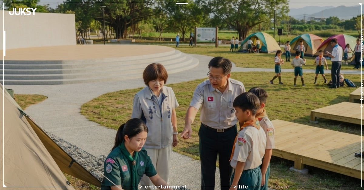 嘉義市童軍大露營5.8億探索園區啟用!470人同場開營,素人劇場、國道市集也同步登場!