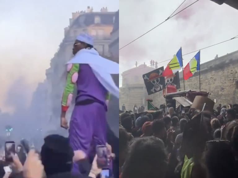 法國示威為何滿街都是動漫？草帽海賊旗、比克到悟空，二次元成了混亂街頭的向心凝聚力？