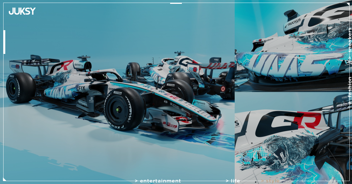 F1／哈斯 Haas 再攜手《哥吉拉-0.0》！美國大獎賽水藍塗裝曝光，粉絲喊：「今季最佳塗裝！」
