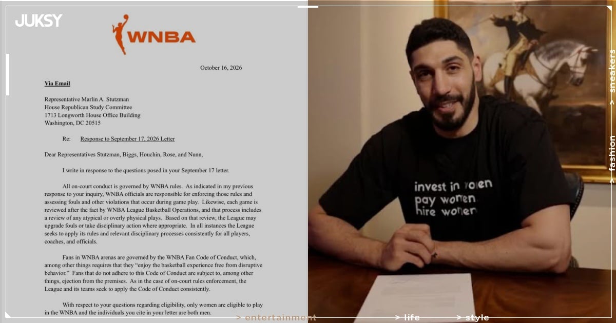 Enes Kanter 遭 WNBA「認定男性」拒絕選秀！本人再轟雙標「根本跨性別恐懼症！」
