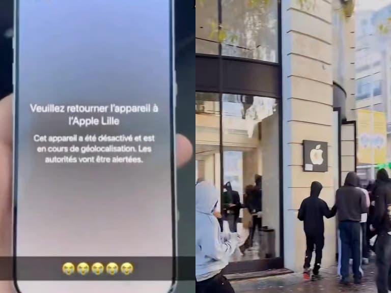 法國暴動洗劫 Apple Store！遭竊 iPhone 跳出警告：「已停用、正在追蹤！」