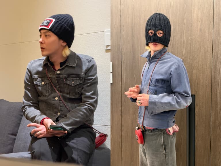 GD 最新近況照超搞怪!毛帽反戴遮住整張臉只露下巴,網笑:「強盜造型也能很潮!」