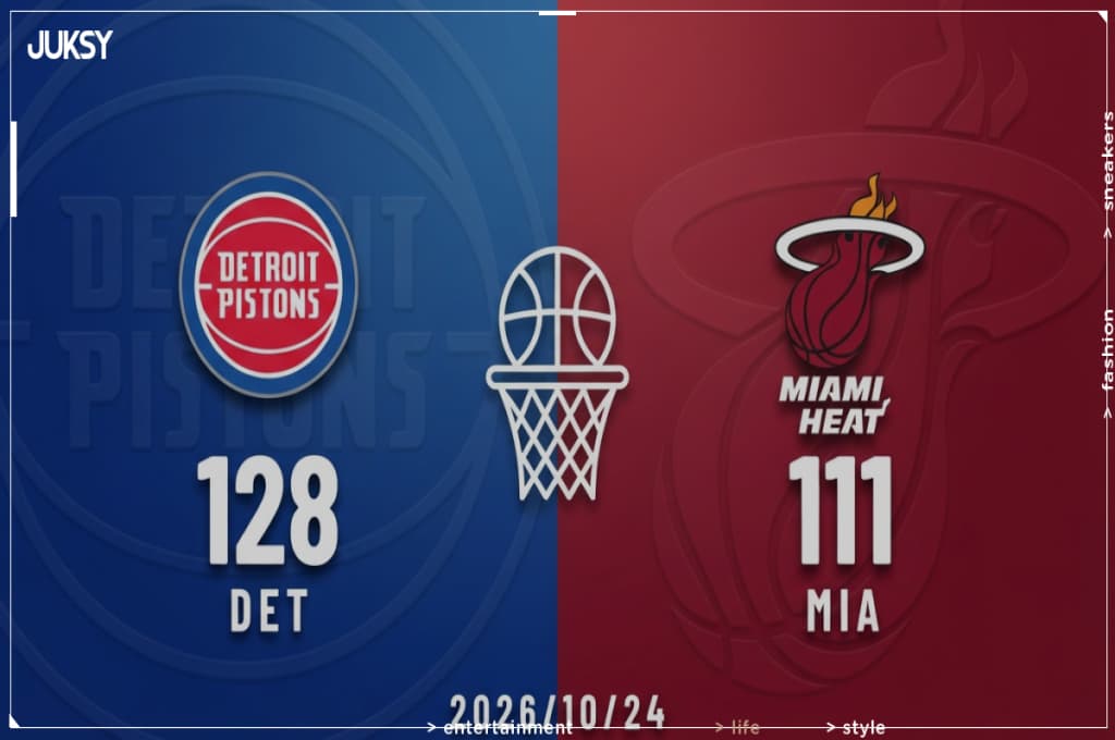 [2026/10/24 活塞 @ 熱火] 約翰·科林斯攻下23分 活塞客場大勝熱火 開季2連勝 - JUKSY 街星 籃球