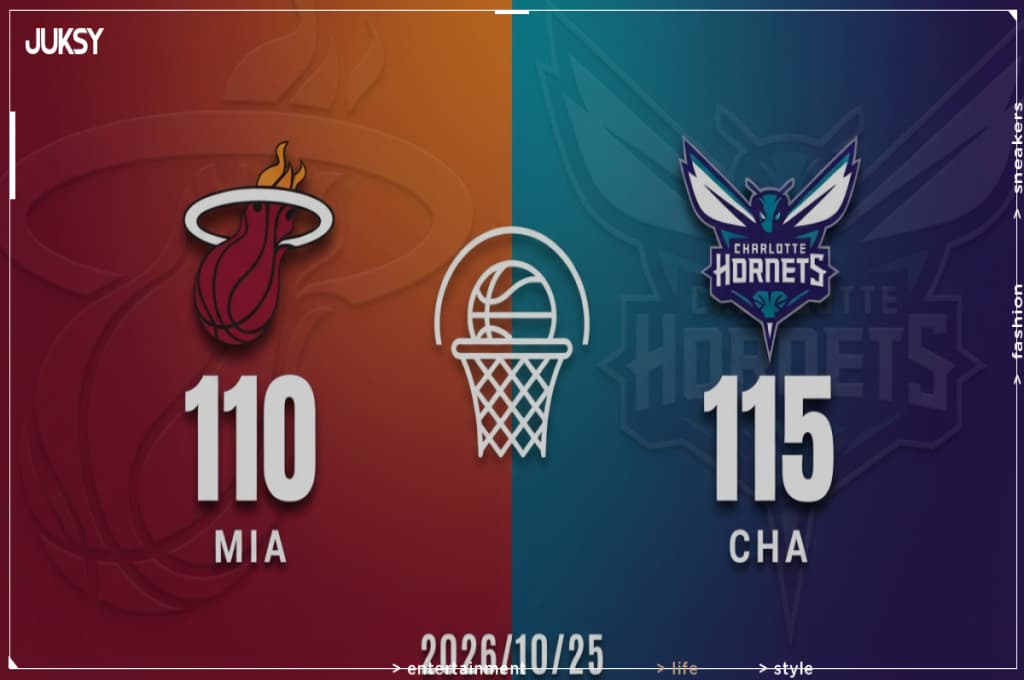 [2026/10/25 熱火 @ 黃蜂] 米勒轟下34分 黃蜂主場擊退熱火收下2勝1敗 - JUKSY 街星 籃球