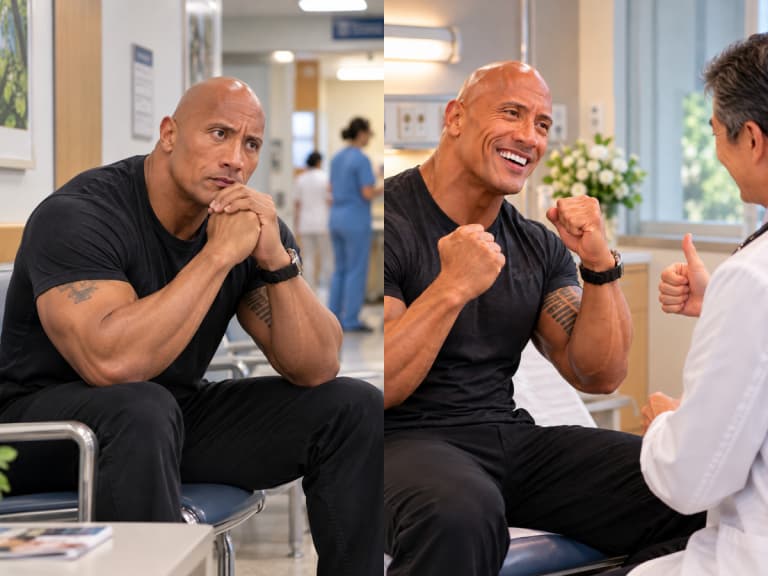 巨石強森 Dwayne Johnson 洗澡摸到睪丸腫塊！強顏歡笑撐過24小時，超音波結果曝光！