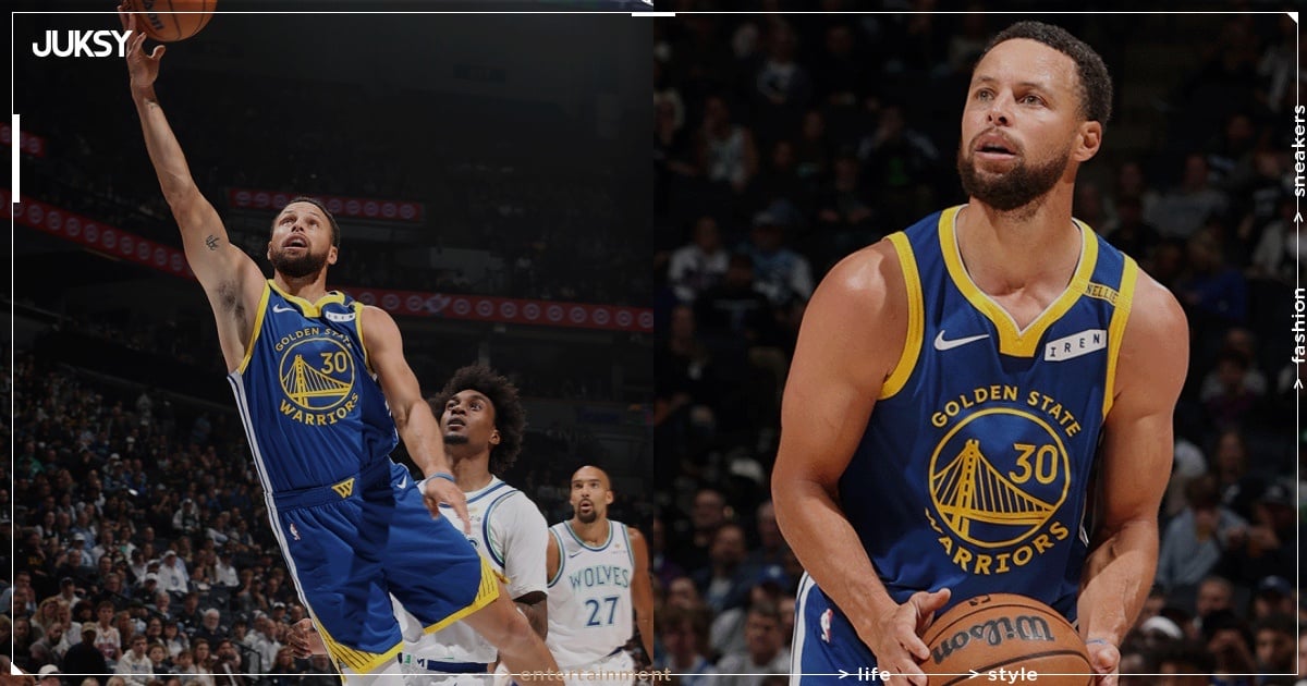 NBA/Stephen Curry 狂轟 44 分追平詹皇紀錄!勇士擊敗灰狼喜迎二連勝!